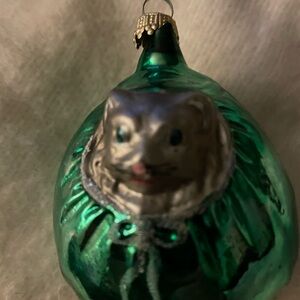Vintage Cat ornament Made in Germany Laushka Glas Creation
